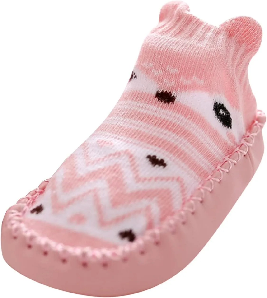 Baby Girl Shoes, 0-24 Months Newborn Baby Boys Girls Cartoon Sock Shoes Non-Slip First Walkers Shoes Black Boots