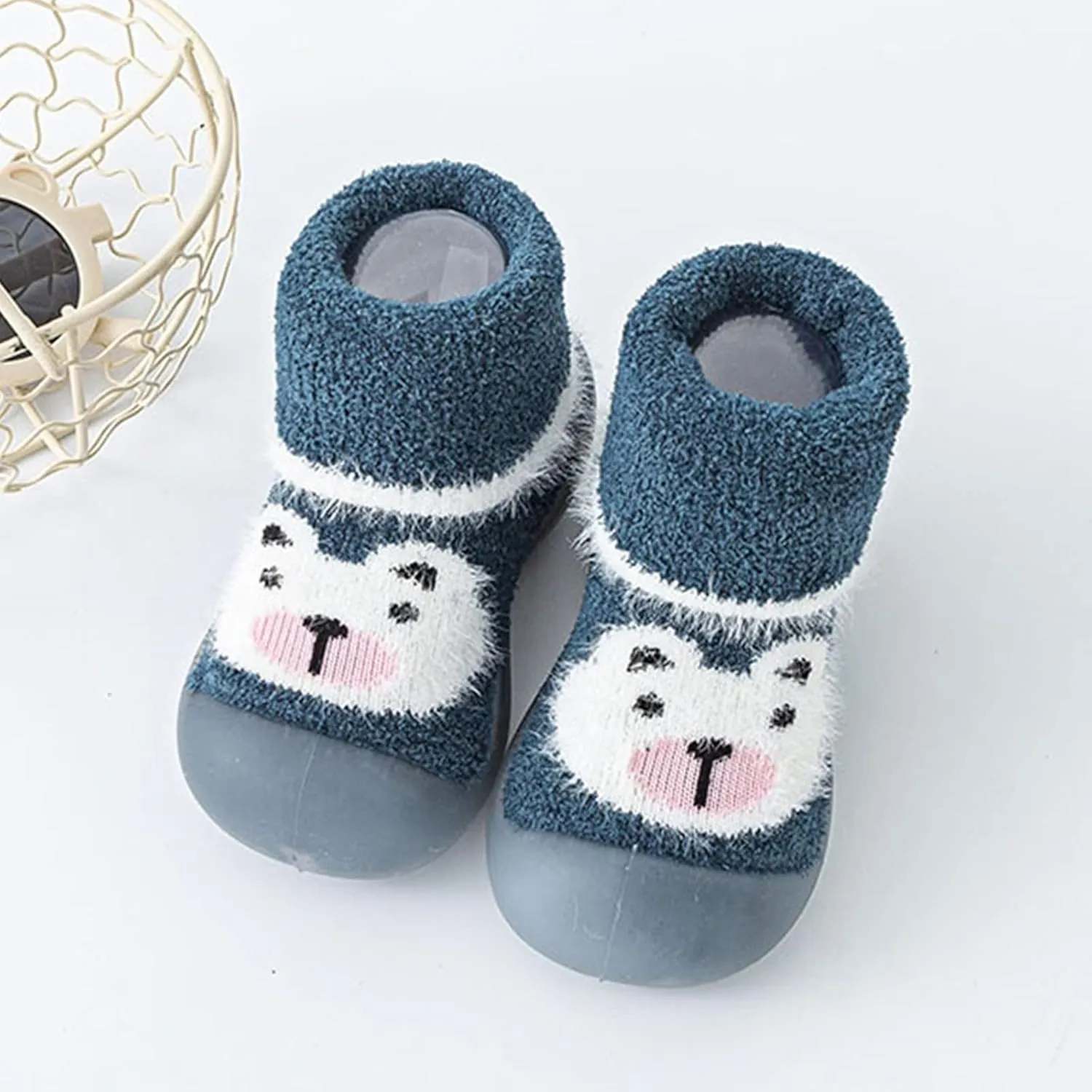 Baby Girl Shoes,Baby Sock Shoes Infant Boys Cartoon Fleece Warm The Floor Socks Non Slip Prewalker Shoes 0-3 Years