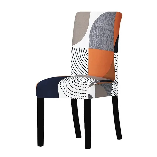 Boho Multicolour Printed Stretchable Chair Protector Cover
