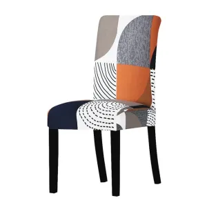Boho Multicolour Printed Stretchable Chair Protector Cover