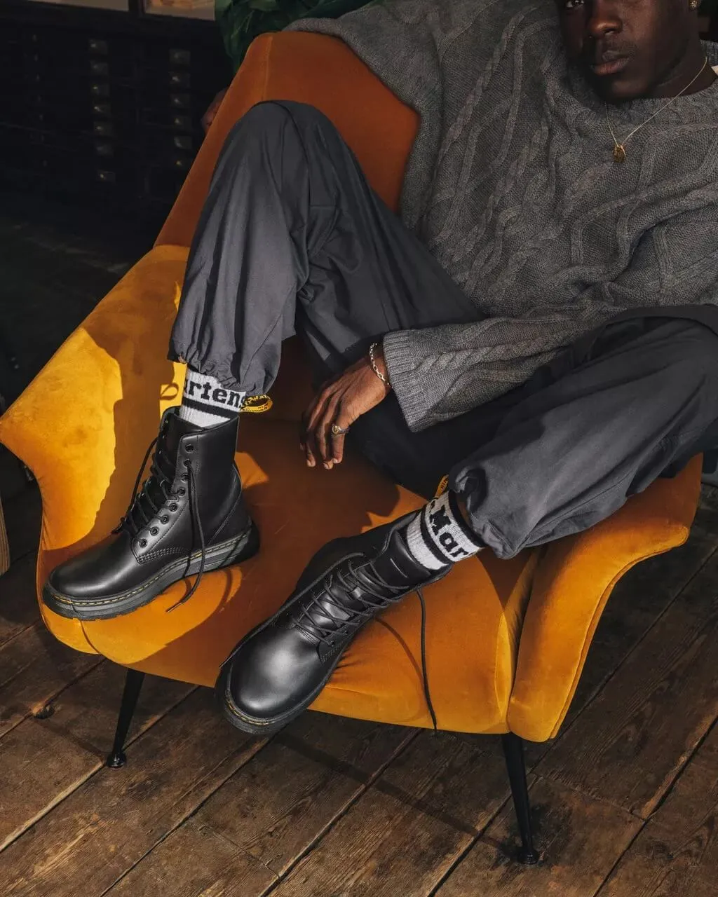 Boots Dr. Martens Crewson Classic Leather Everyday, black