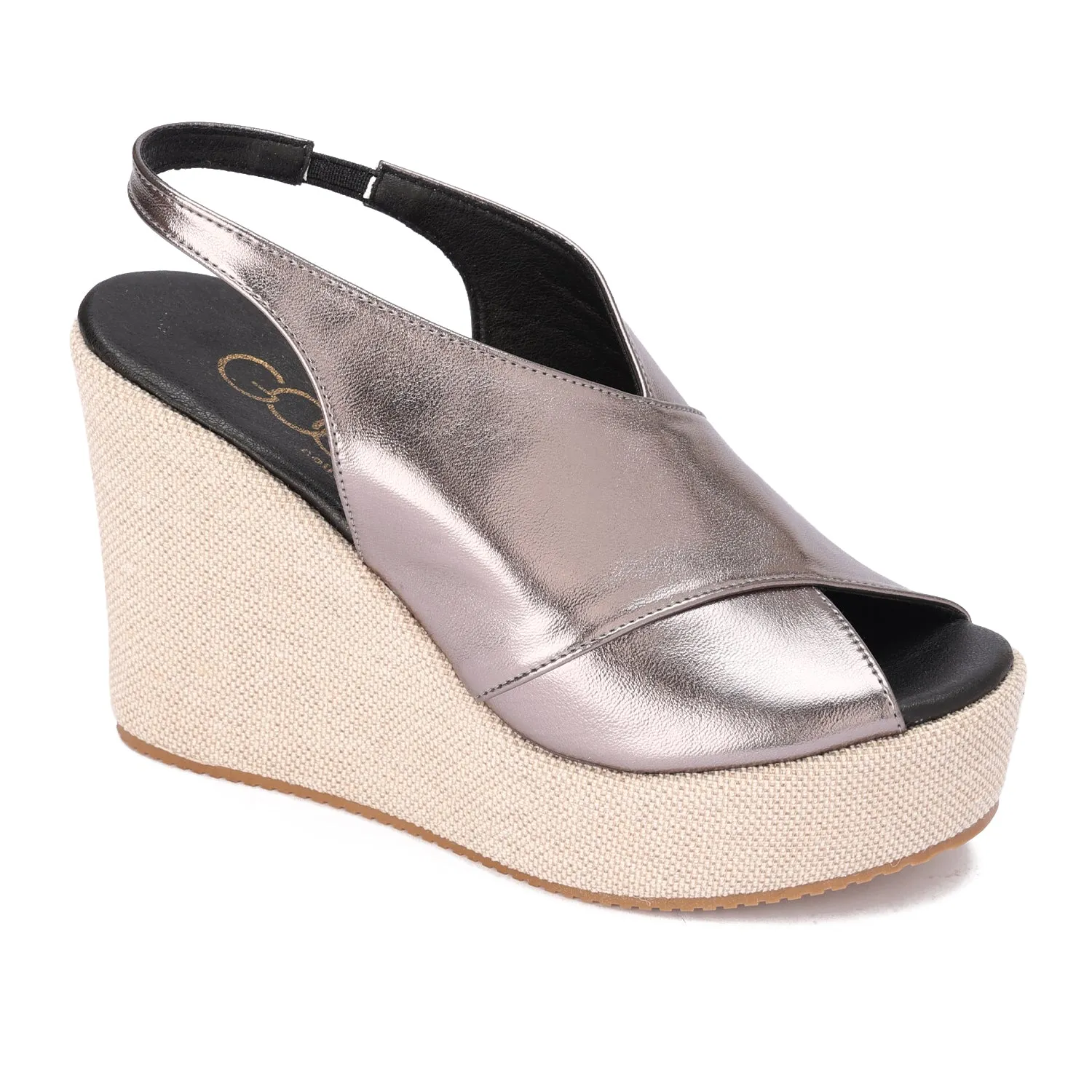 Crisscross Wedge Heels - Famih