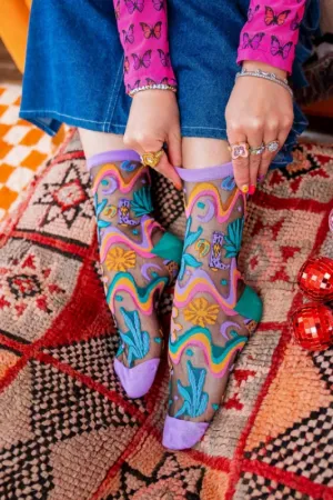 Desert Disco Sheer Socks