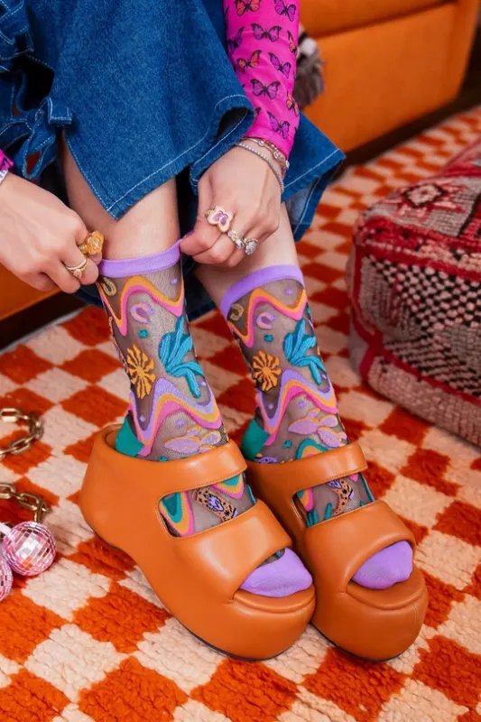Desert Disco Sheer Socks