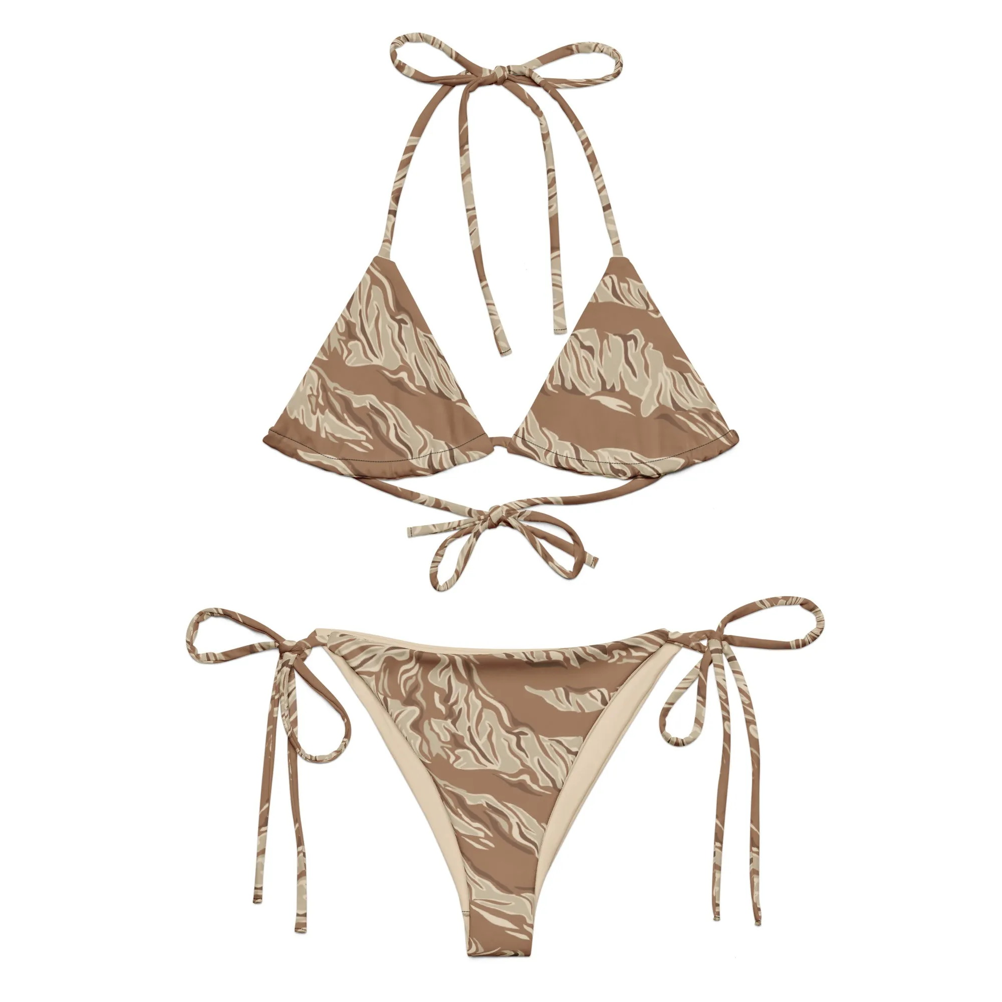 Desert Tiger Stripe String Bikini