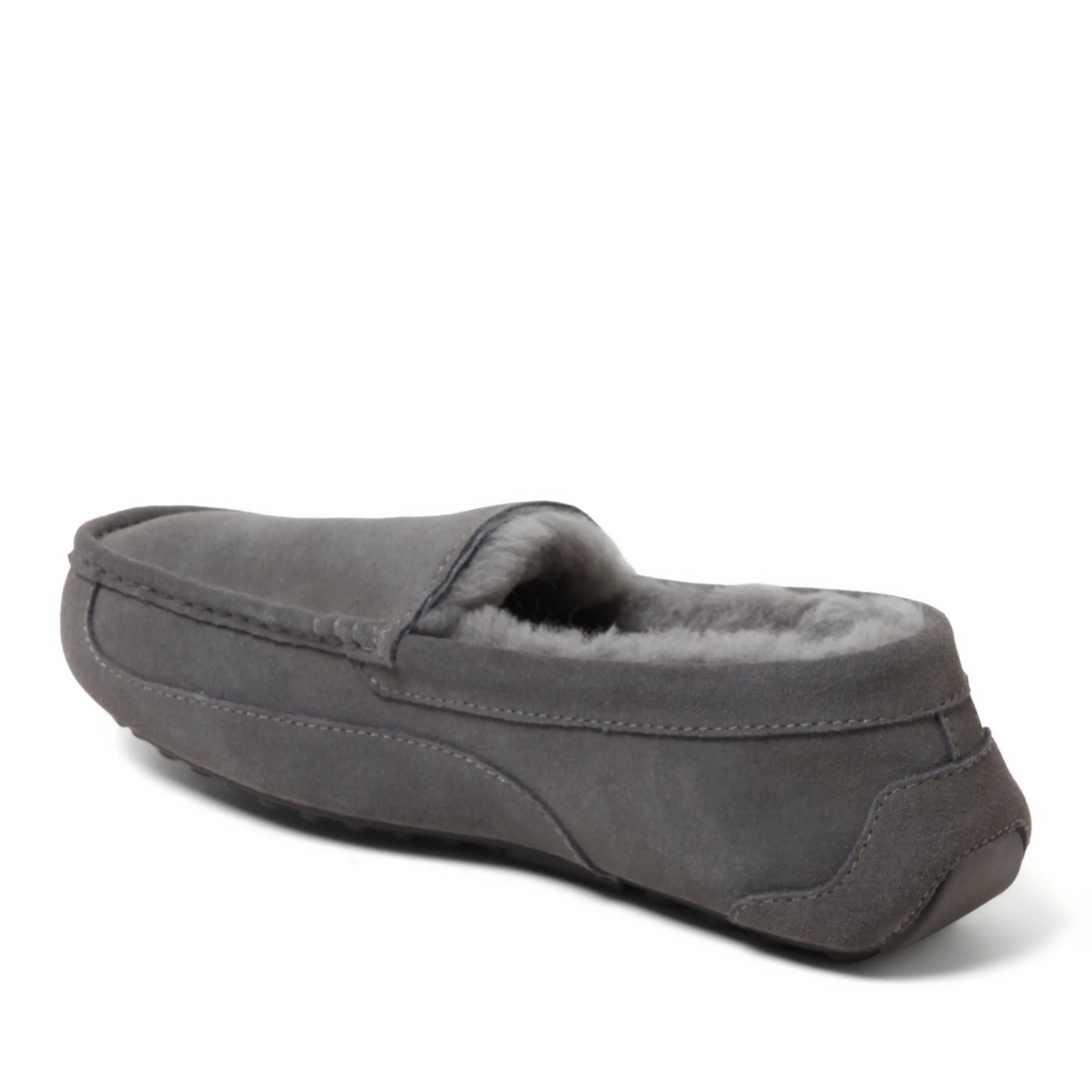 Fireside By Dearfoams Men's Melbourne Genuine Shearling Moccasin Slipper