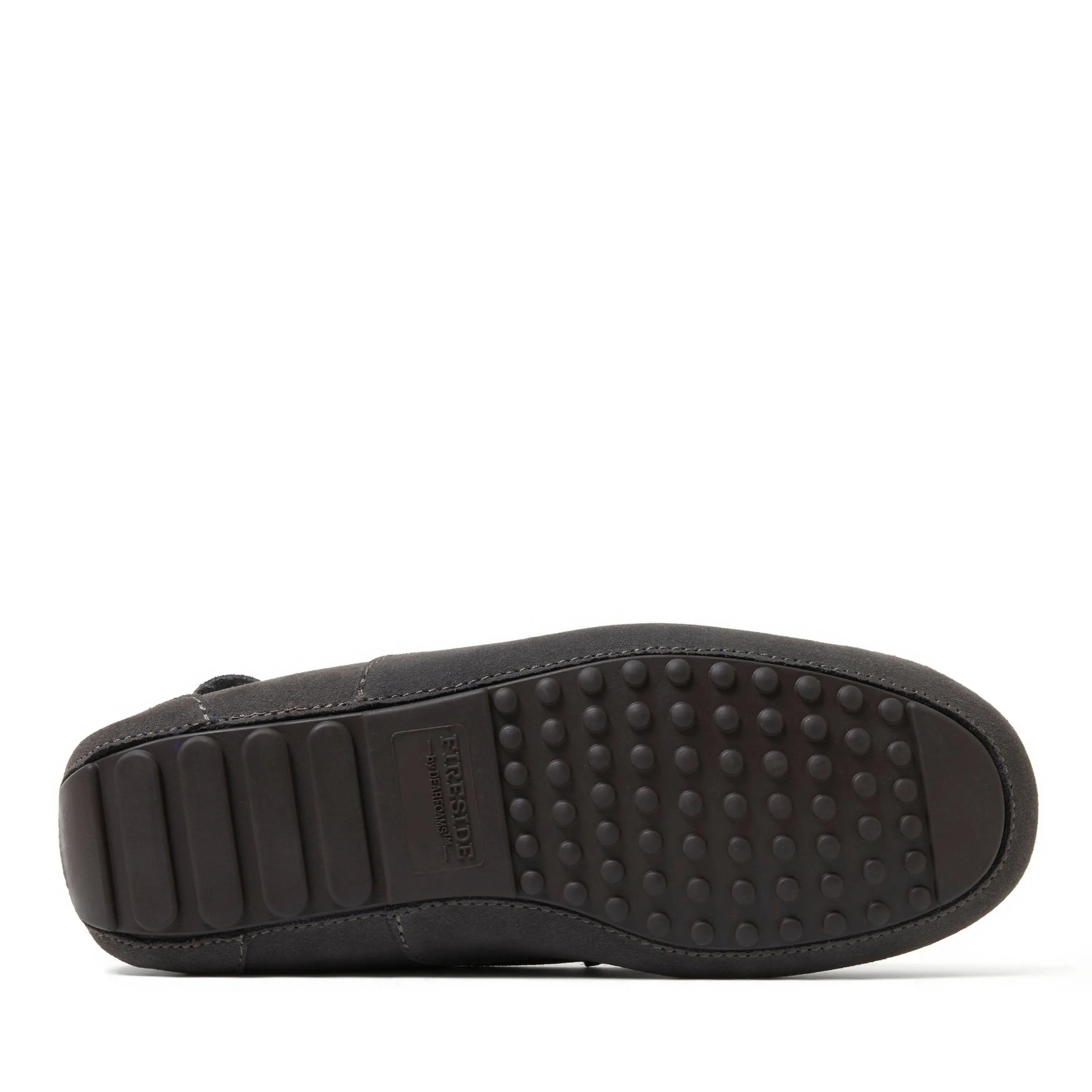 Fireside By Dearfoams Men's Melbourne Genuine Shearling Moccasin Slipper