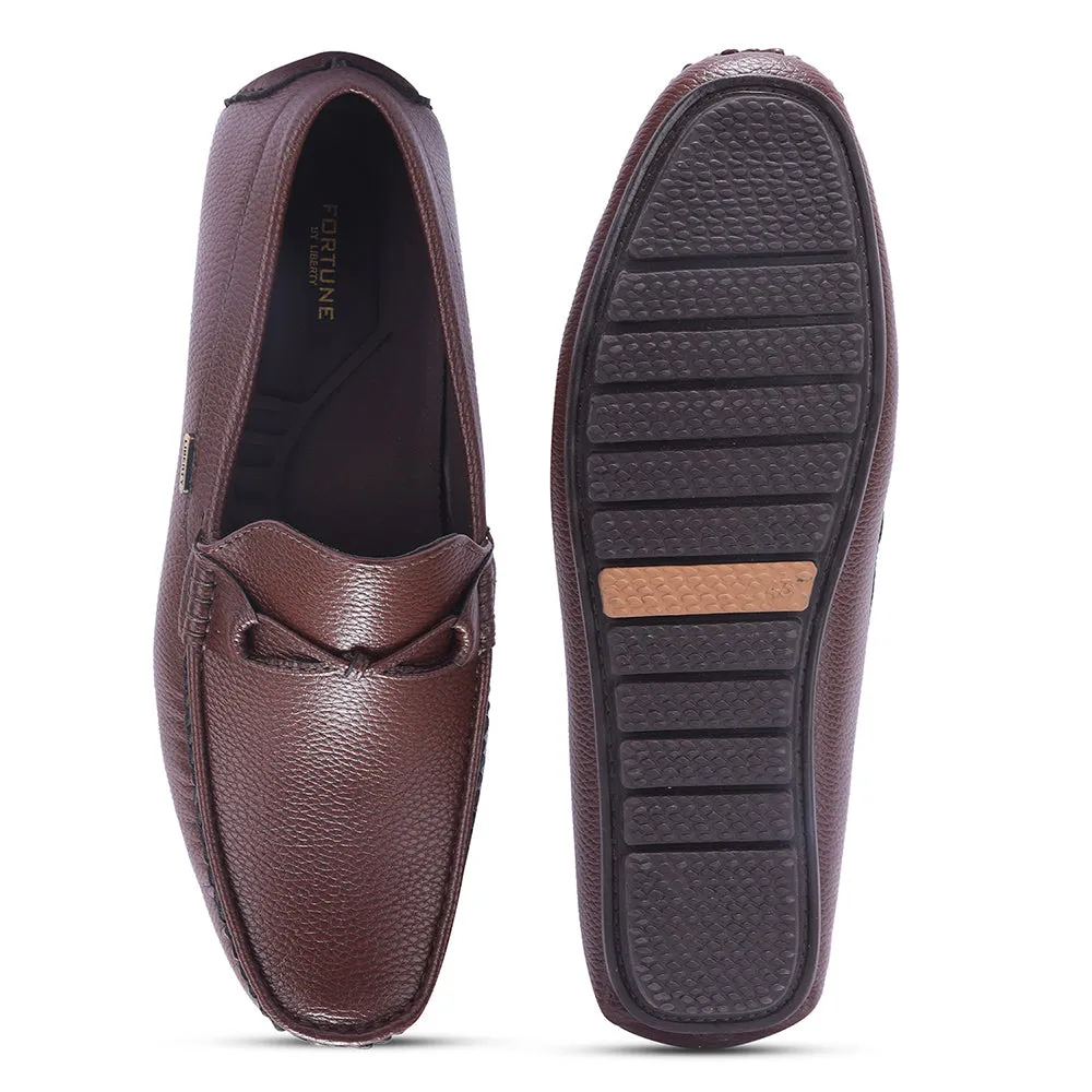 Fortune Brown Formal Loafers For Men AVL-5 By Liberty