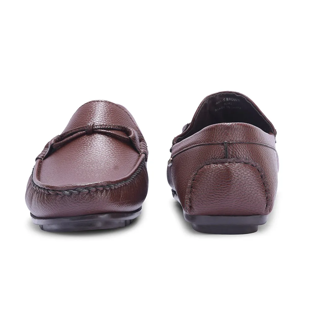 Fortune Brown Formal Loafers For Men AVL-5 By Liberty