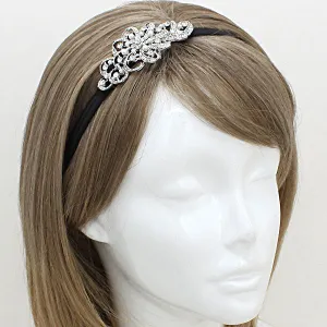 iLLASPARKZ Crystal Pearl Flower Stretchable Headband