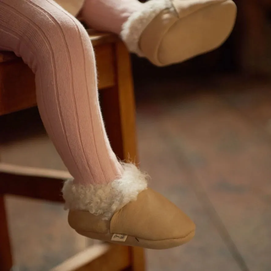 Lambskin booties - Cream