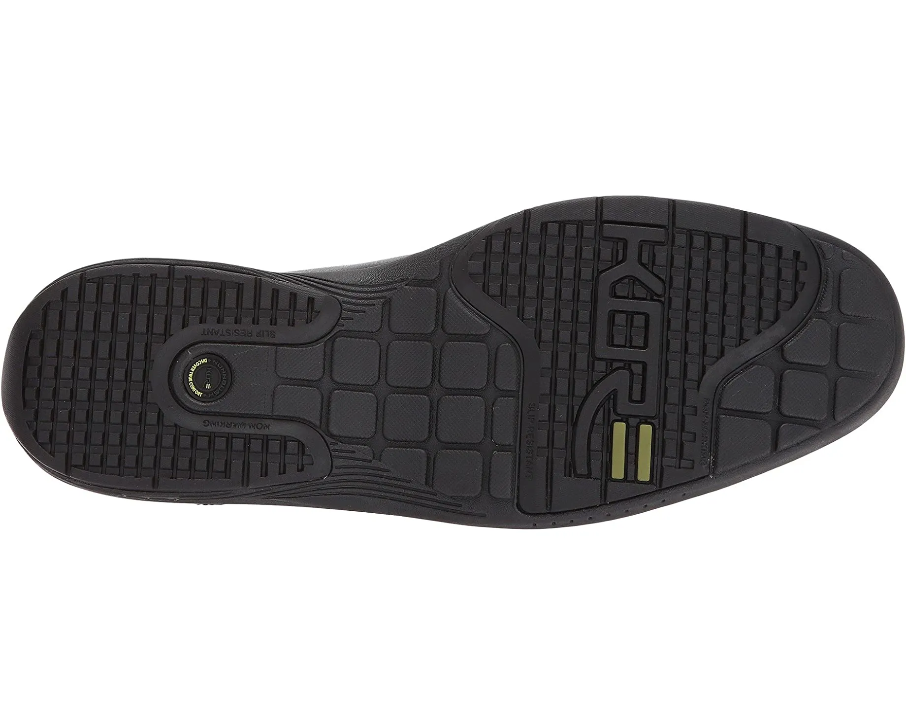 Myles Street Moc Toe Slip-On with KORE Slip Resistant Walking Comfort Technology Nunn Bush Loafers, black
