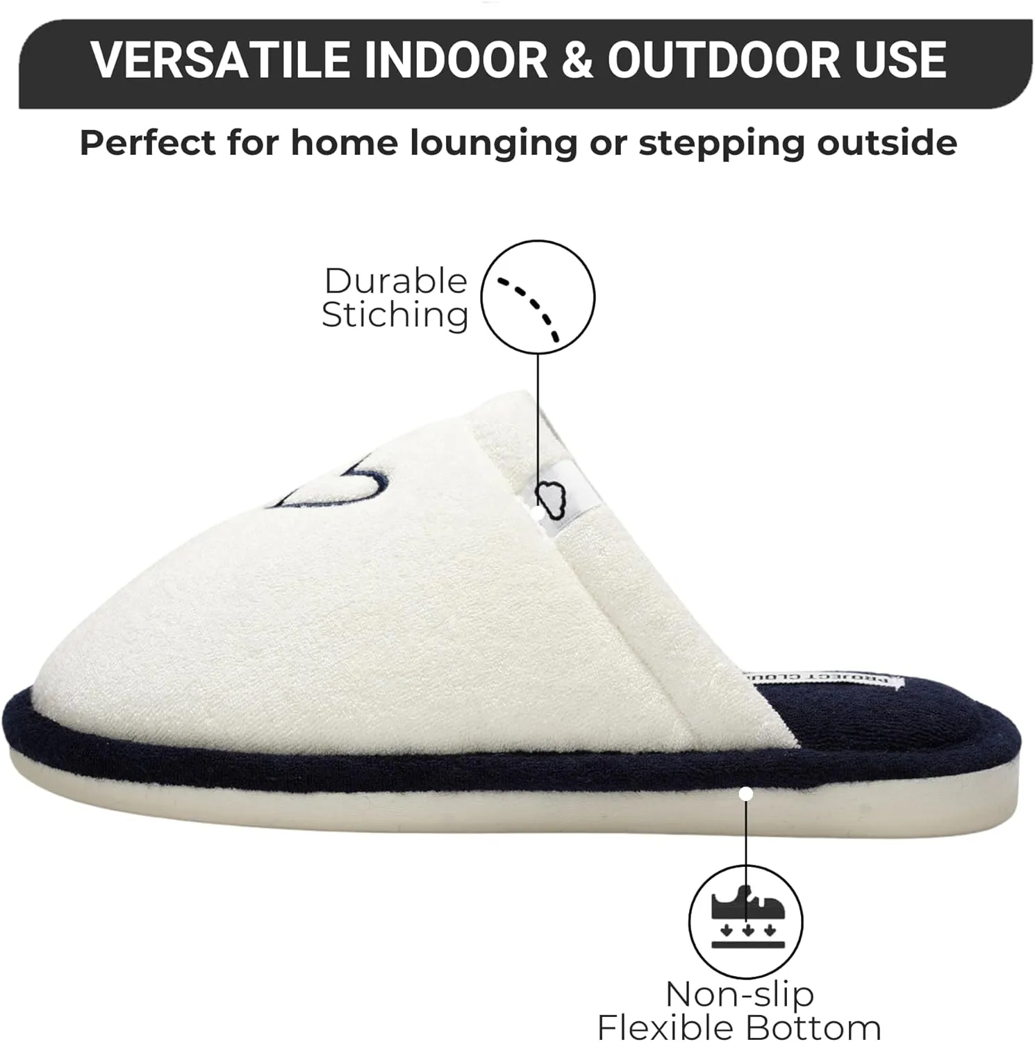 Project Cloud Memory Foam Non Slip Indoor Outdoor Slippers for Women - Fuzzy Slippers - Gifts for Women