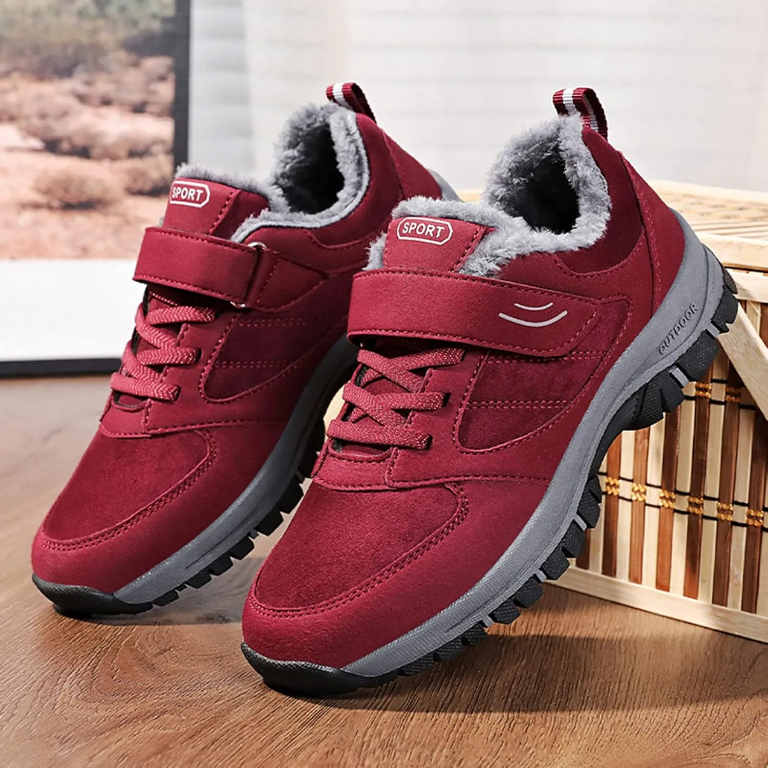 Snow Shoes for Men Womens Winter Non-Slip Work Boots for Men Waterproof Ankle Booties